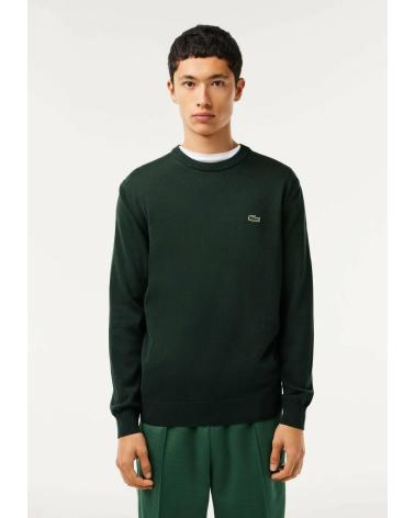 PULL EN MAILLE LACOSTE AH1985 VERT VERDE