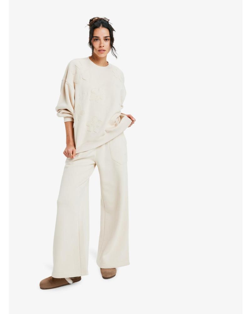 ROXY PANTALON DE CHANDAL CON PIERNA ANCHA MUJER ERJFB03496 BEIGE