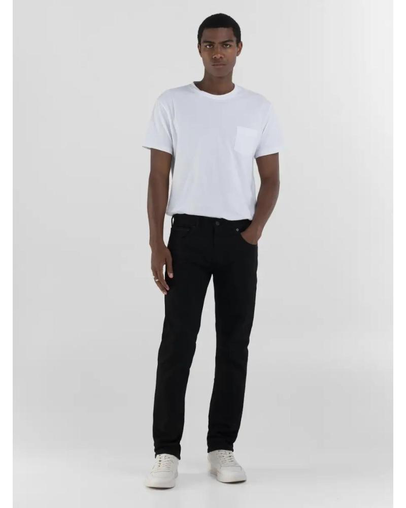 REPLAY PANTALON TEJANO CORTE RECTO HOMBRE MA972Z NEGRO