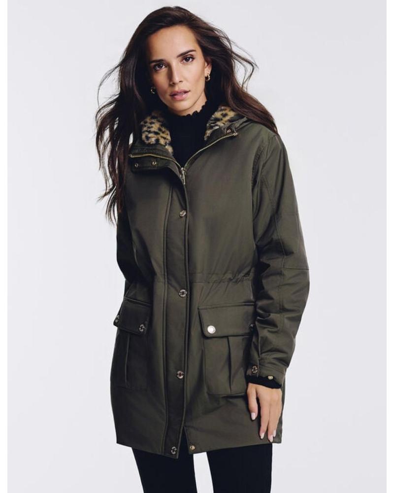 MORGAN PARKA LARGA 252-GOZEL VERDE