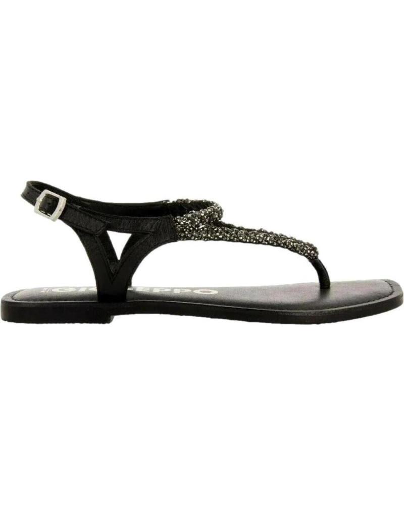 GIOSEPPO SANDALIA MUJER PLANA USTICA 71767 NEGRO