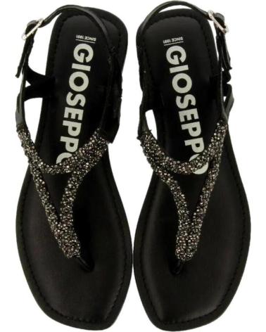 GIOSEPPO SANDALIA MUJER PLANA USTICA 71767 NEGRO