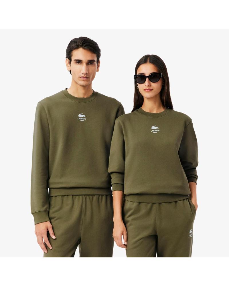 LACOSTE SUDADER AUNISEX CLASICA CON LOGO SH2736 VERDE