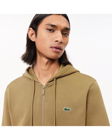 LACOSTE SUDADERA CAPUCHA SH962600 MARRóN