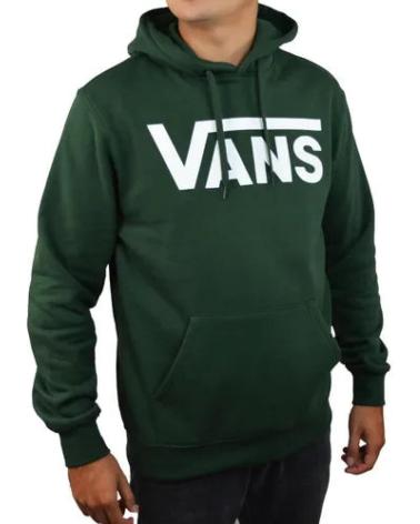VANS OFF THE WALL SUDADERA CON CAPUCHA UNISEX VANS VN000JBMEMU1 VERDE