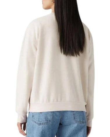 SUDADERA LEVIS PARA MUJER RELAXED FIT BLANCA BLANCO