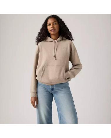 LEVIS SUDADERA MUJER LOGO A59430030 BEIGE