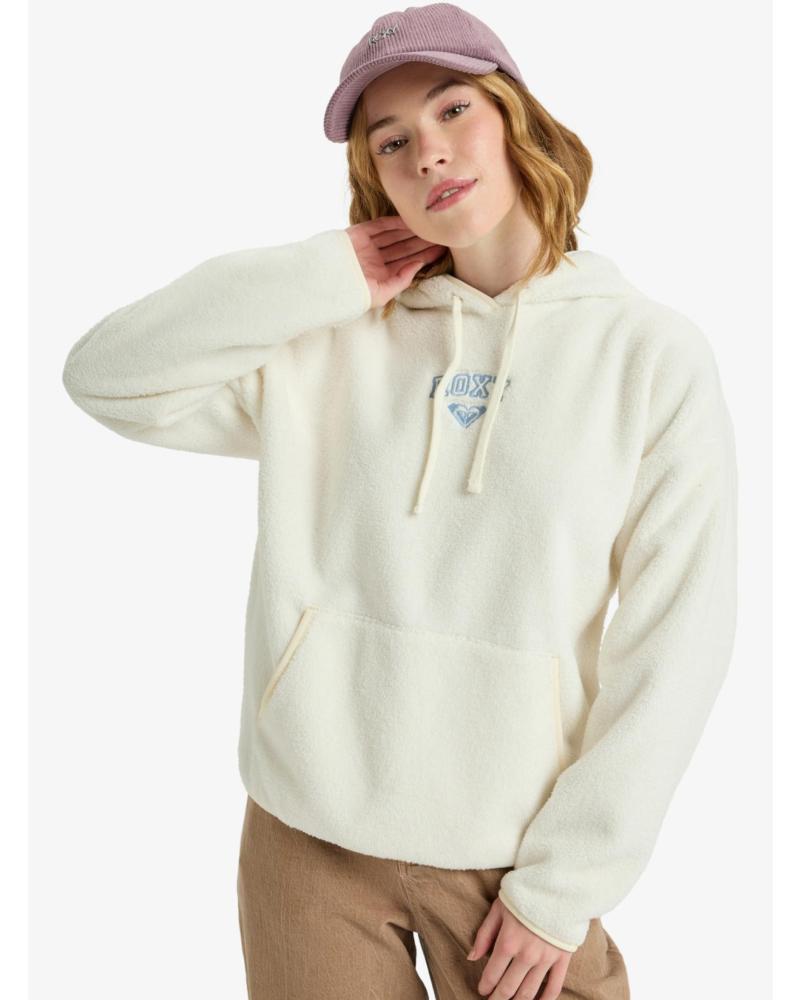 ROXY SUDADERA POLAR MUJER ERJPF03221 BLANCO