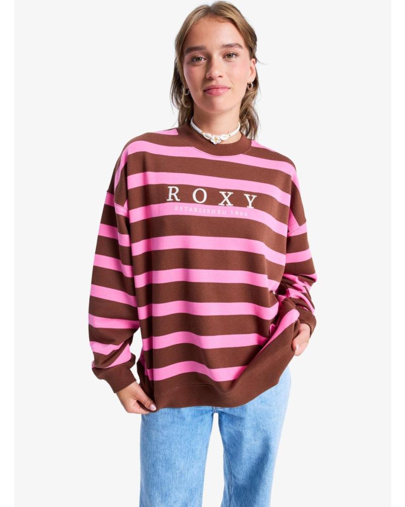 ROXY SUDADERA NINA ERJFT05004 ROSA OSCURO