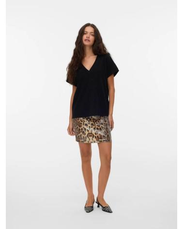 VERO MODA TOP BRILLO CUELLO EN V 10338179 NEGRO