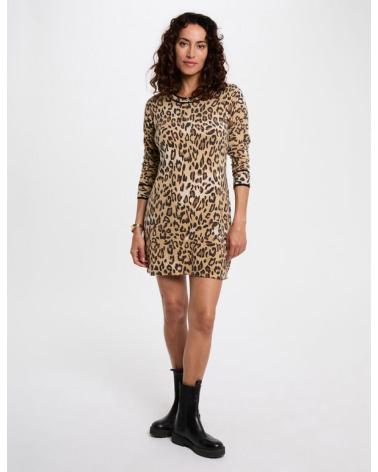MORGAN VESTIDO CORTO PUNTO 252-RMCALL ANIMAL PRINT