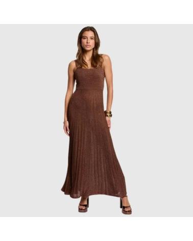 MORGAN VESTIDO PUNTO 252-RMARMAI MARRóN