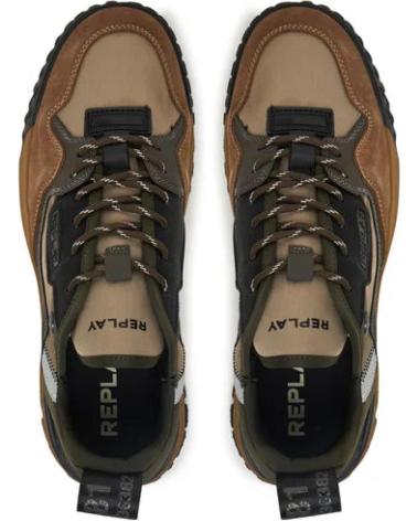 REPLAY ZAPATILLA HOMBRE GMSF7 MARRóN