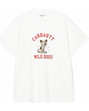 CARHARTT WIP T-SHIRT S/S WILD DOG BLANC NAN