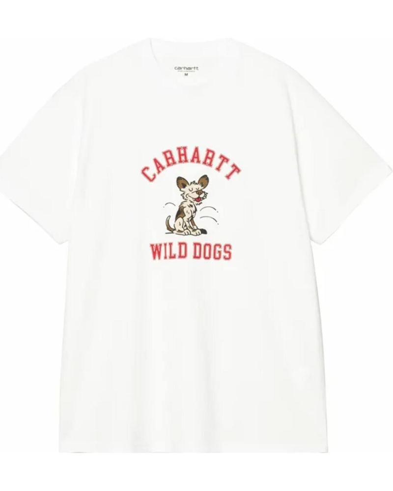 CARHARTT WIP T-SHIRT S/S WILD DOG BLANC NAN