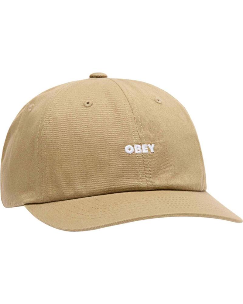 CASQUETTE OBEY BOLD CURVE 6 PANEL KAKI NAN