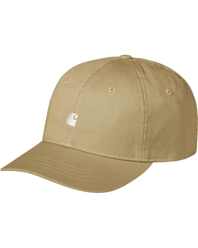 CARHARTT WIP MADISON LOGO CAP BEIGE MIT WEISSEM LOGO MARRON