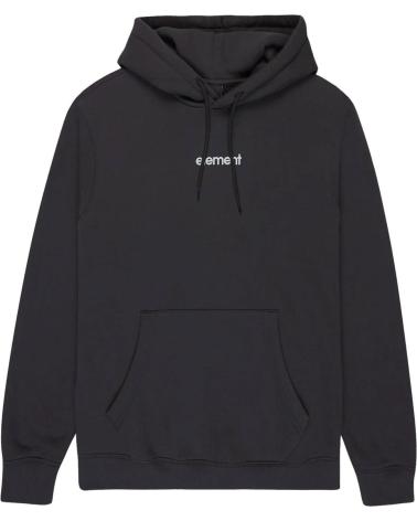 ELEMENT LOWCASE BASIC PRINT HOODIE - ANTHRACITE GREY NAN