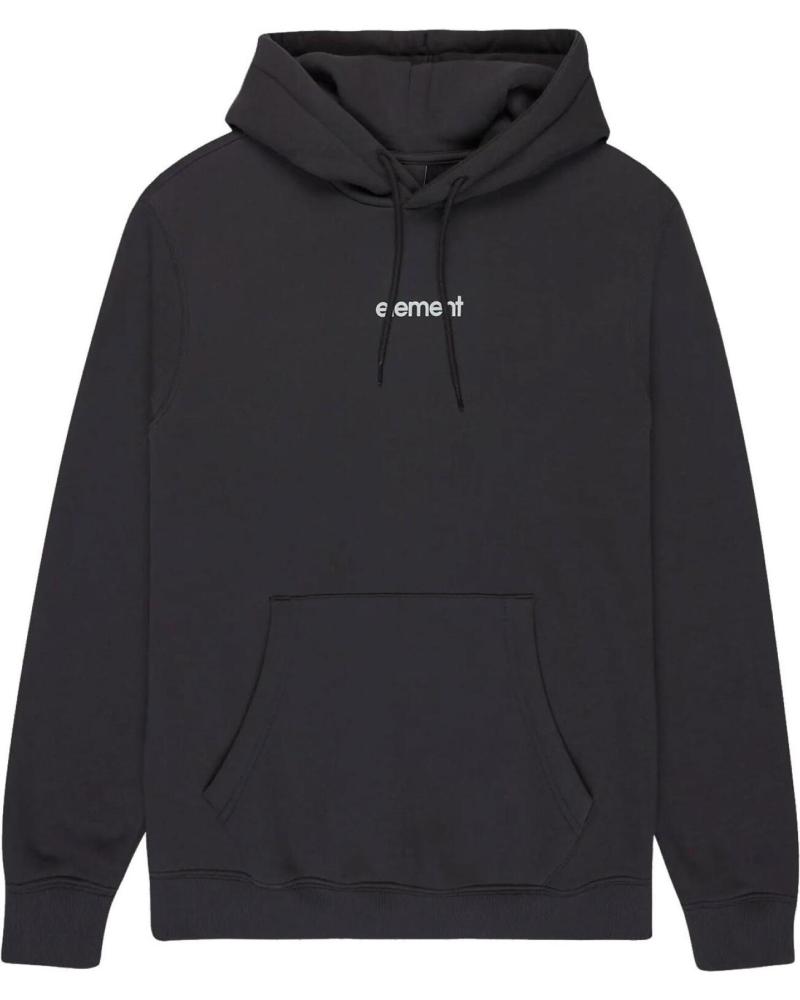 ELEMENT LOWCASE BASIC PRINT HOODIE - ANTHRACITE GREY NAN