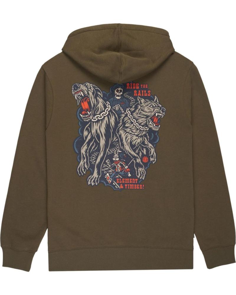 ELEMENT SUDADERA TIMBER GUARD DOGS PULLOVER VERDE OLIVA GREEN NAN