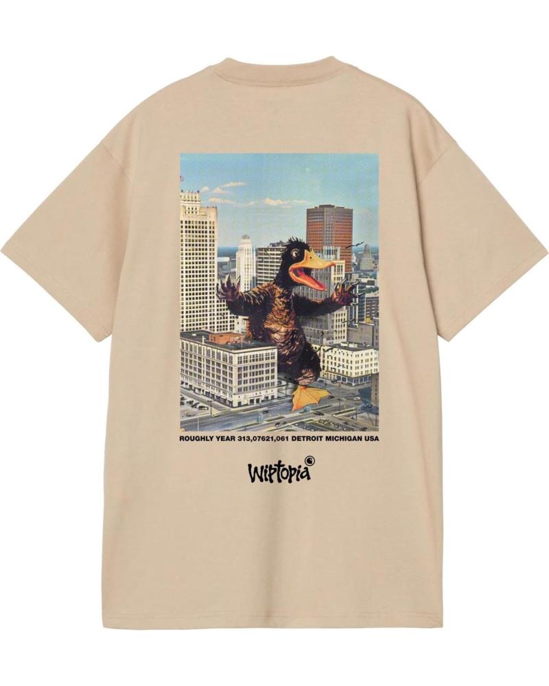 carhartt CAMISETA EN COLOR PARA HOMBRE MARRON