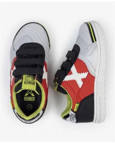 MUNICH ZAPATILLAS FUTBOL SALA INFANTIL G-3 KID VCO 1514446 ROJO