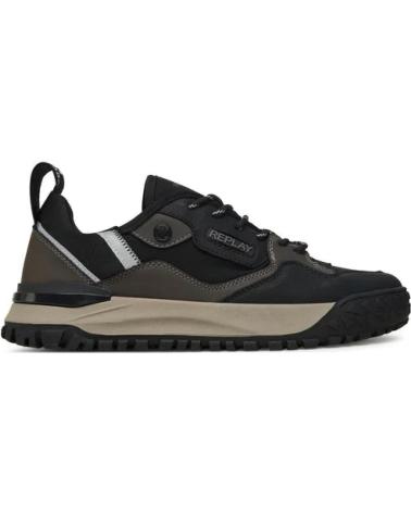 REPLAY ZAPATILLAS HOMBRE GMSF7 NEGRO
