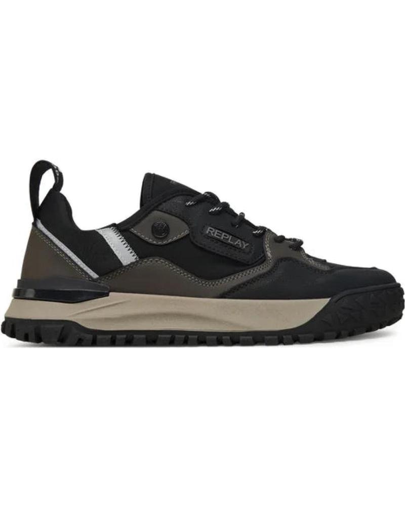 REPLAY ZAPATILLAS HOMBRE GMSF7 NEGRO