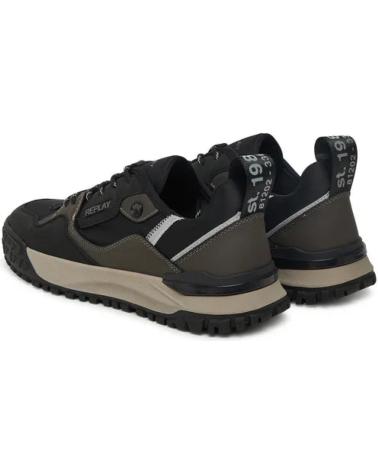 REPLAY ZAPATILLAS HOMBRE GMSF7 NEGRO