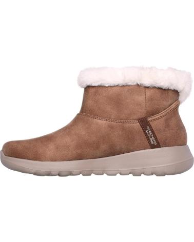 SKECHERS SLIP-INS ON-THE-GO JOY COZY DREAM STIEFELETTEN CAMEL BRAUN MARRON