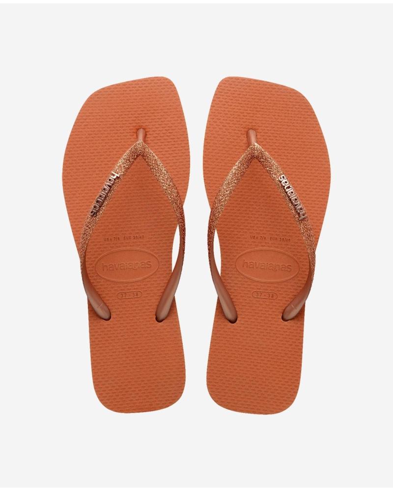 HAVAIANAS MUJER CHANCLAS S SQUARE GLT FC CERRADO ORANGE VARIOS COLORES