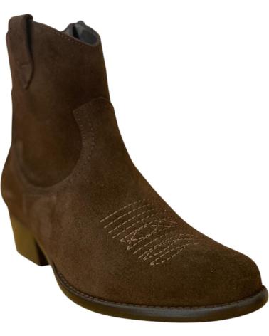BRYAN STEPWISE CALIOPE COWBOY WESTERN ANKLE BOOT BROWN MARRóN