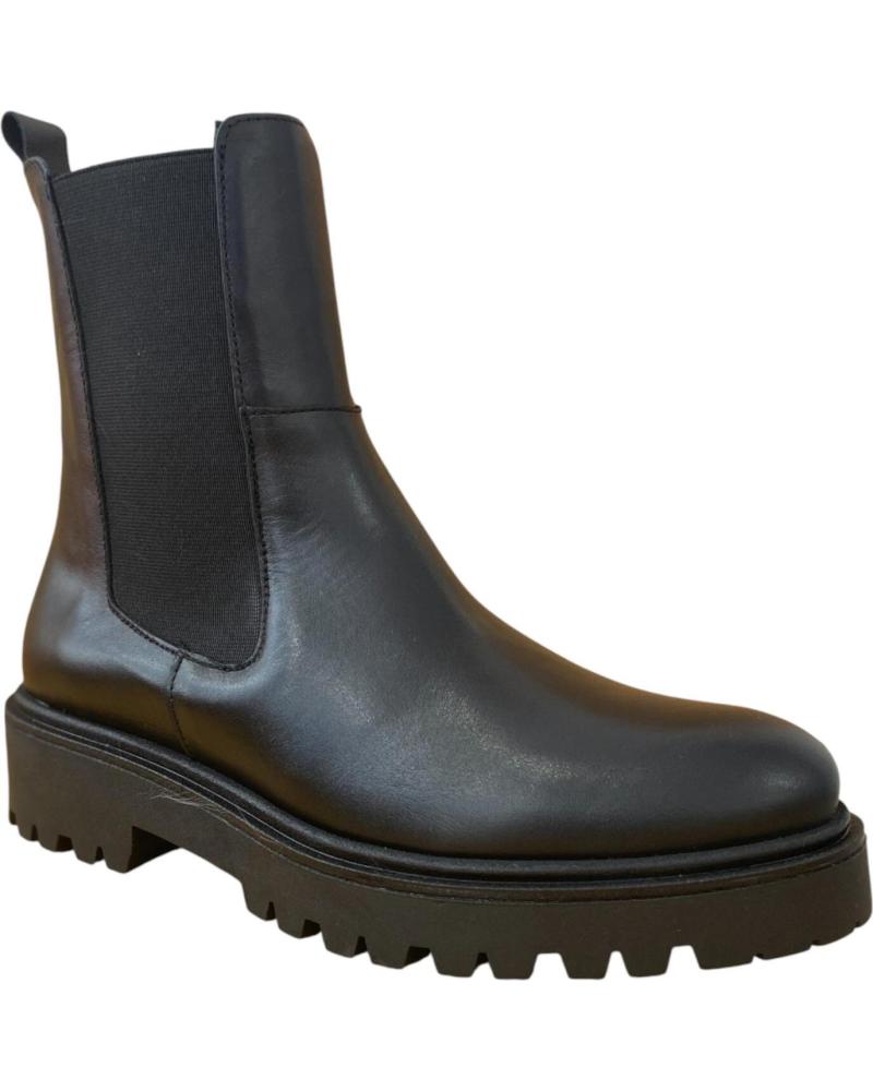 BRYAN STEPWISE MARION BLACK CHELSEA ANKLE BOOT NEGRO