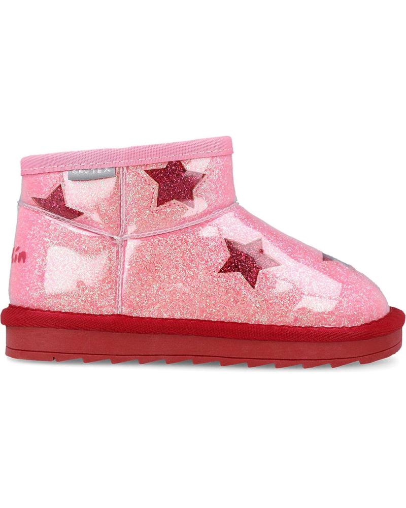GARVALIN BOTAS WATERPROOF PARA NINA 251558 ESTRELLAS ROSAB032