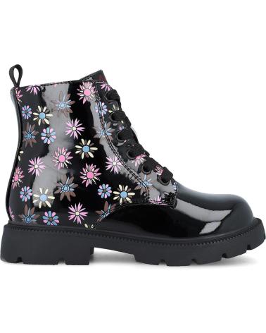 GARVALIN BOTAS PARA NINA 251561 ESTAMPADO CHAROL NEGROA054