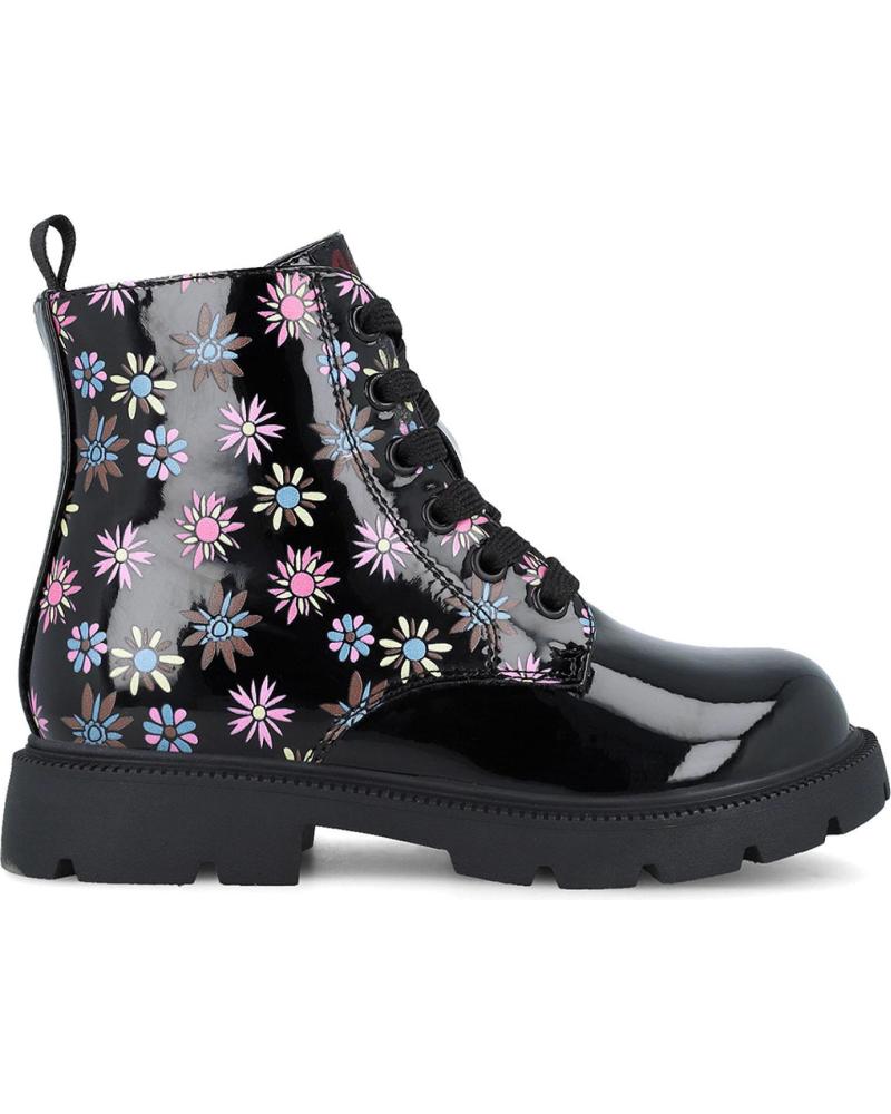 GARVALIN BOTAS PARA NINA 251561 ESTAMPADO CHAROL NEGROA054