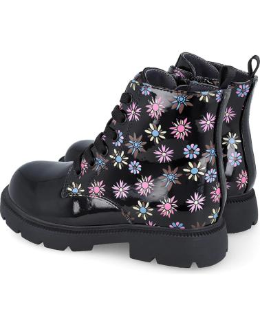 GARVALIN BOTAS PARA NINA 251561 ESTAMPADO CHAROL NEGROA054