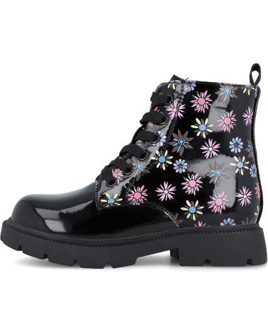 GARVALIN BOTAS PARA NINA 251561 ESTAMPADO CHAROL NEGROA054