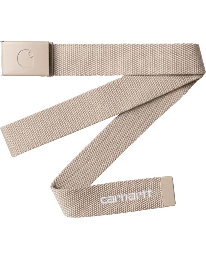 CARHARTT WIP CINTURON C-LOGO BELT TONAL BEIGE FLEUR DE SEL - WHITE NAN