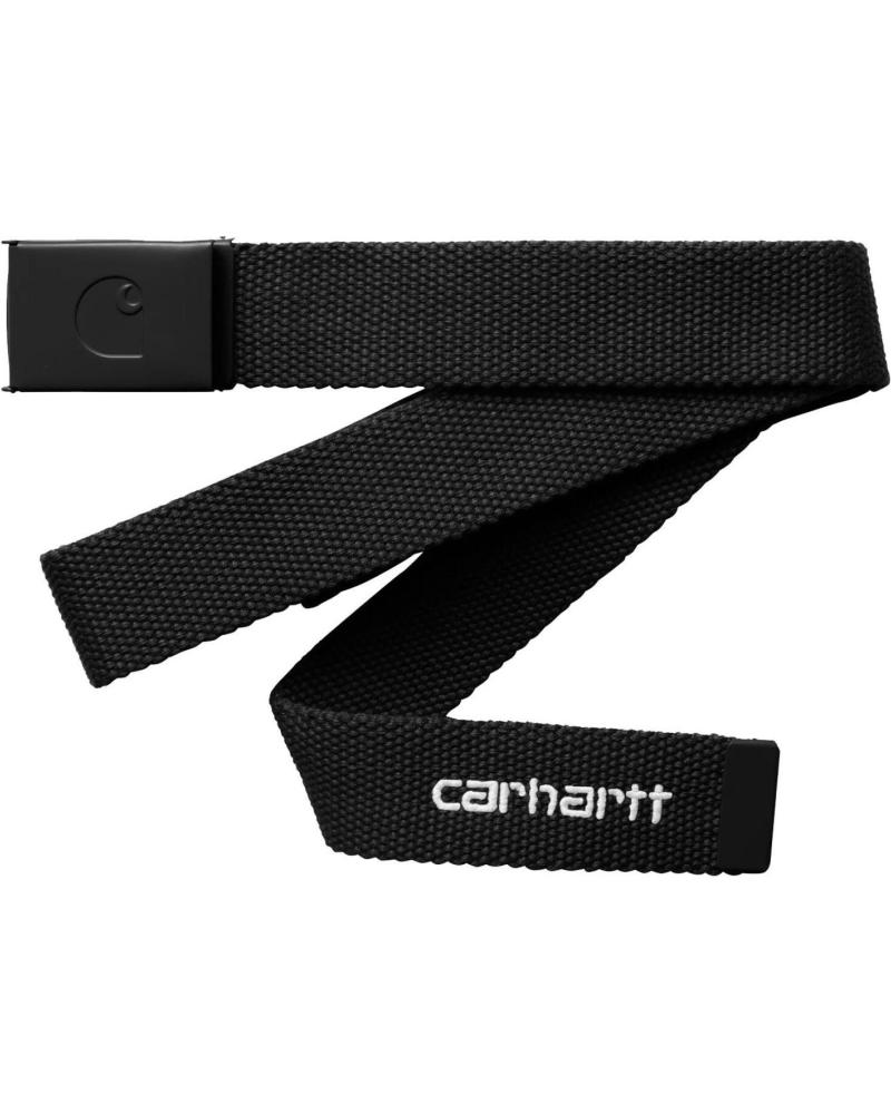 CARHARTT WIP CINTURON C-LOGO BELT TONAL NEGRO BLACK - WHITE NAN