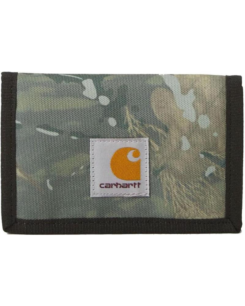 CARHARTT WIP CARTERA ALEC WALLET CAMO COMBI VERDE GREEN NAN