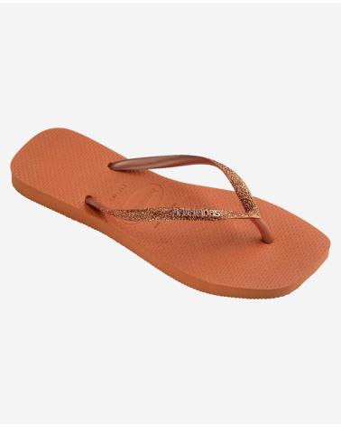 HAVAIANAS MUJER CHANCLAS S SQUARE GLT FC CERRADO ORANGE VARIOS COLORES