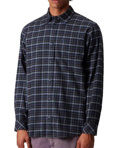 CARHARTT WIP CAMISA L-S WIDMARK CHECK AZUL JUPITER NAN