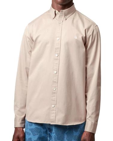 CARHARTT WIP CAMISA L-S MADISON FLEUR DE SEL WAX NAN