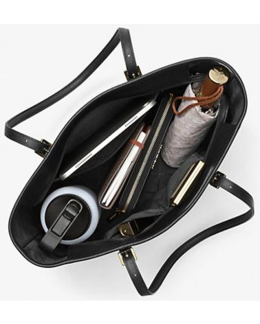 MICHAEL KORS JET SET TRAVEL LARGE BLACK TOTE BAG BLACK