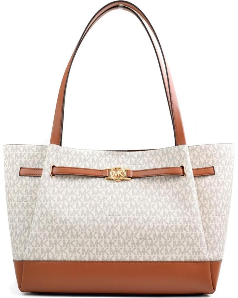MICHAEL KORS REED MONOGRAM VANILLA TOTE BAG VANILLA