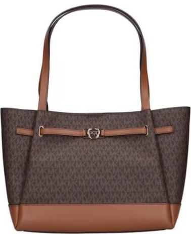 MICHAEL KORS REED BROWN TOTE BAG BROWN