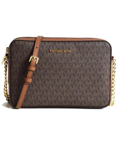 MICHAEL KORS JET SET ITEM CROSSBODY BAG BROWN BROWN