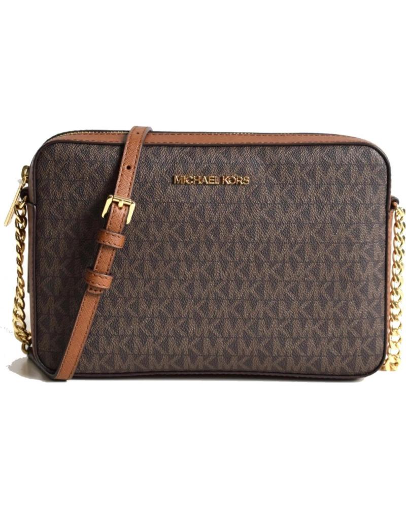 MICHAEL KORS JET SET ITEM CROSSBODY BAG BROWN BROWN