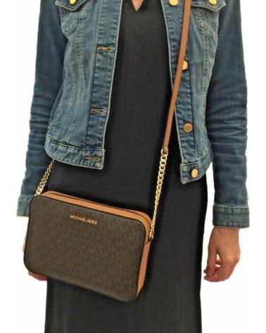 MICHAEL KORS JET SET ITEM CROSSBODY BAG BROWN BROWN